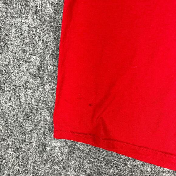 Vintage Single Stitch Shirt Mens‎ XL Jerzees USA made Red Blank Short-sleeve Tee - Picture 6 of 15